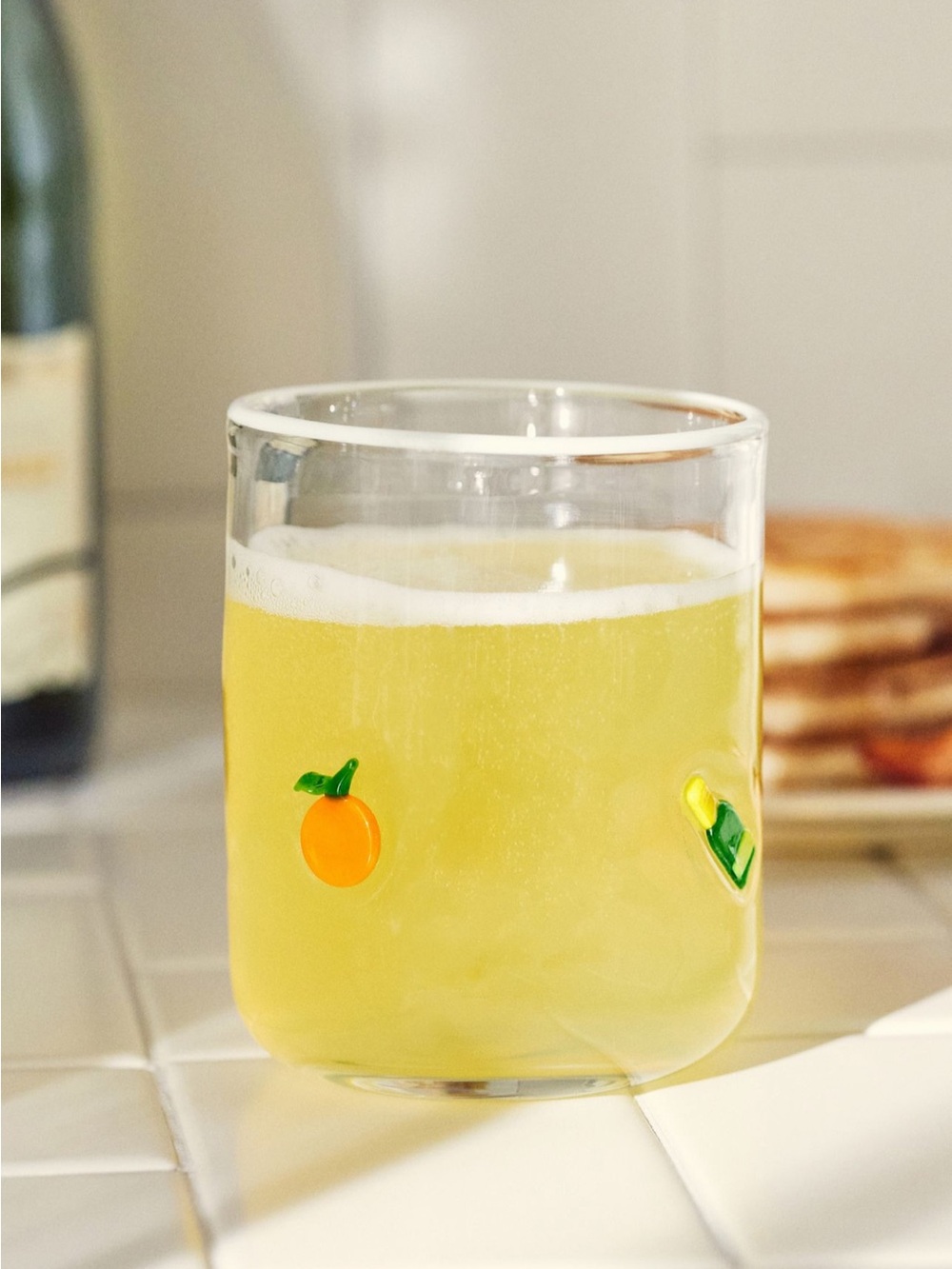 Anthropologie Food & Drink Icon Juice Glass - Mimosa